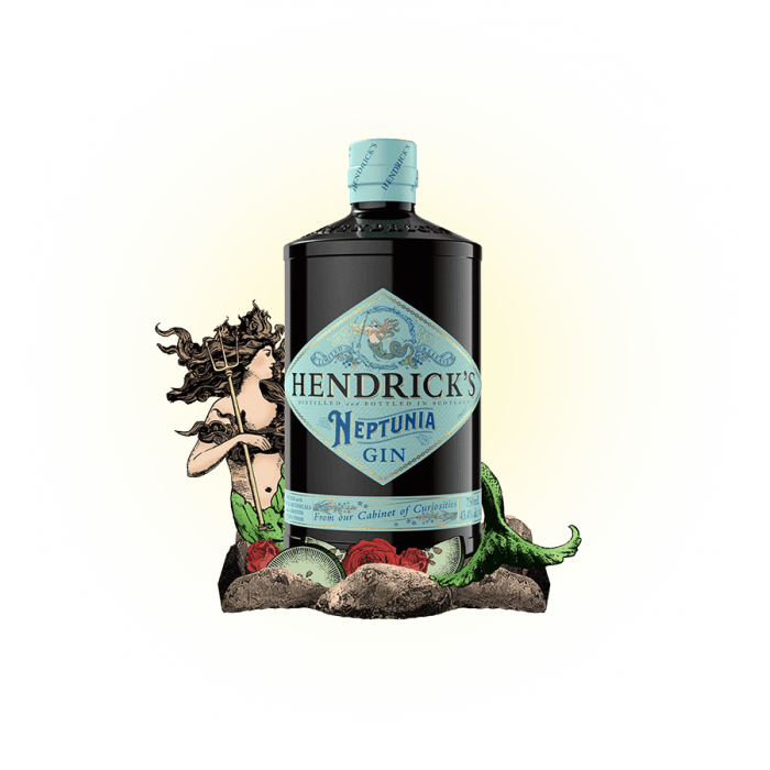 Hendrick's Gin Neptunia Bottle Illustration