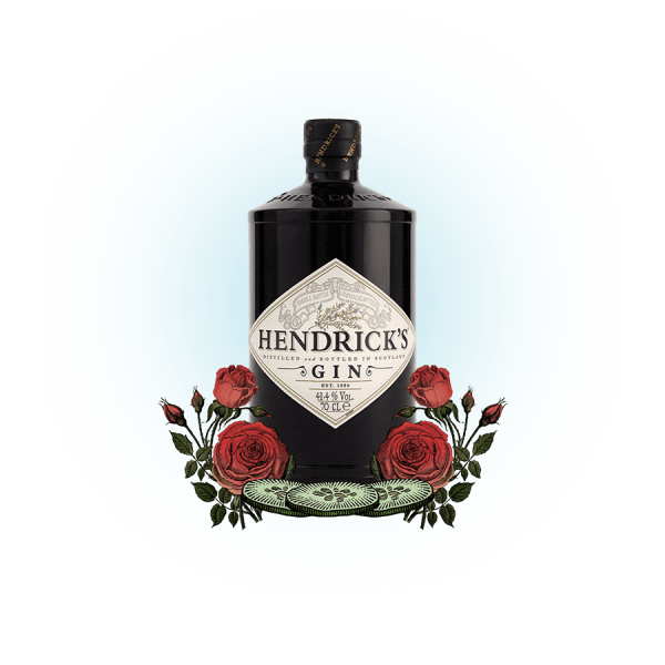 hendrick’s gin bottle