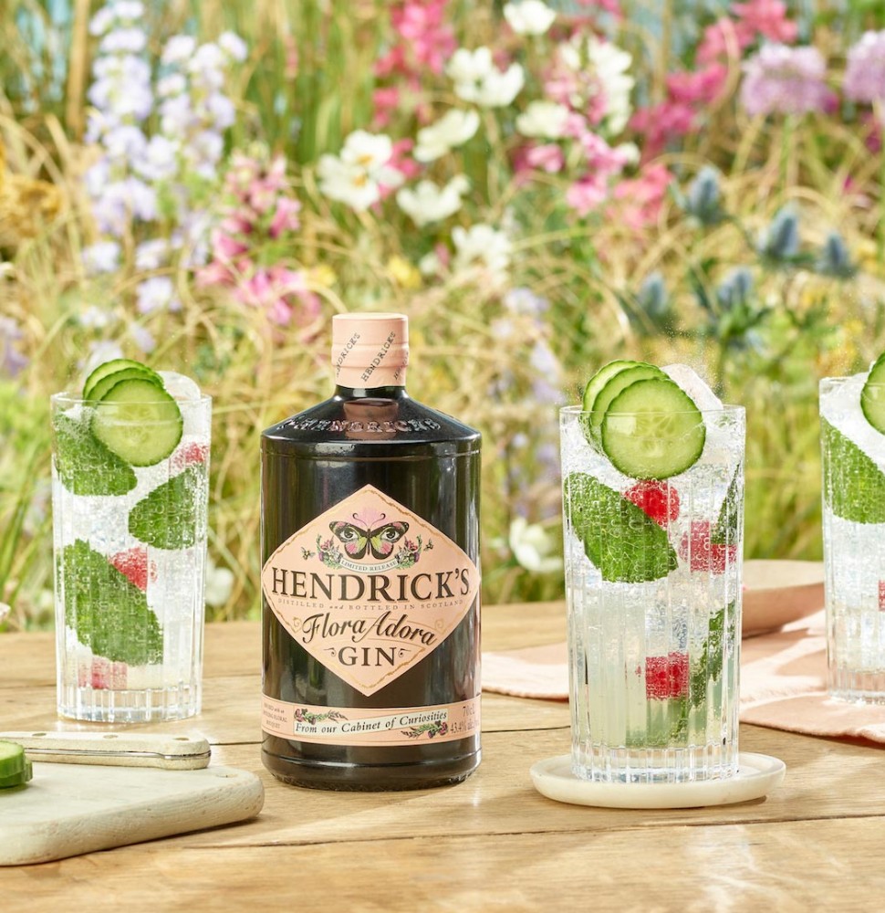 Hendrick's Gin - Scottish Gin Infused with Cucumber & Rose