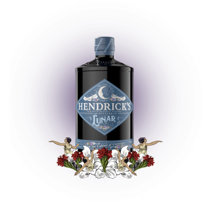 GIN HENDRICKS CONJUNTO 1 GARRAFA ORIGINAL +1 GARRAFA LUNAR