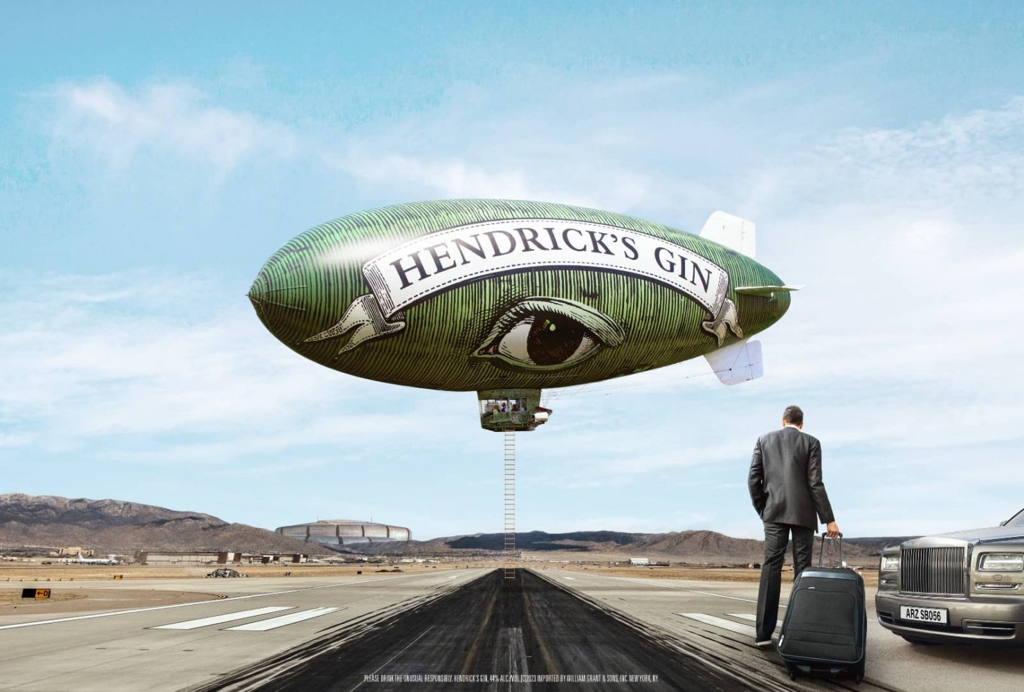Hendrick's Gin Flying Cucumber