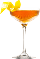 Crescent Bijou cocktail made with Hendrick’s Lunar Gin