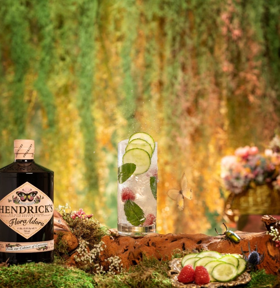 Hendrick\'s Gin | Scottish Gin Cucumber Rose with & Infused
